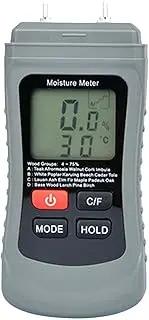 Tree Moisture Meter, Wood Moisture Meter for Wood | Practical Digital Hygrometer Moisture Reader - Portable Temperature Humidity Monitor Moisture Detector for Woodworking