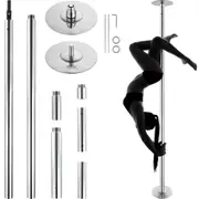 VEVOR Professional Dancing Pole, Spinning Static Dancing Pole Kit, Portable Removable Pole, 45mm Heavy-Duty Stainless Steel Pole, Height Adjustable Fi