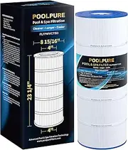 [POOLPURE] PLFPWWCT150 Pool Filter Replaces PWWCT150, Ultral-B3, Clearwater II ProClean 150, 817-0150N, Unicel 8414, Filbur FC-1287, SD-00210, 150 Sq.ft Filter Cartridge 1PACK