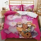 Scooby Doo Daphne Blake & Velma Dinkley I Love Scooby Doo 3D Quilt Bedding Set