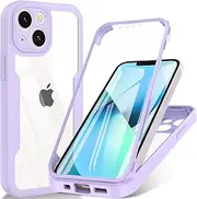Fin2feel for iPhone 13 Mini Case 5.4 Inches, Mobile Phone Case for iPhone 13 Mini with Built-in Screen Protector TPU Robust Shockproof Cover Case 360 Degree All-Round Protection Protective Case for