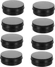 BELLIFFY 60ml Travel Toiletry Bottles Skincare Containers Metal Caps Reusable Leakproof Makeup Jars for Travel
