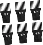 6pcs Hair Dryer Comb Nozzle Replacement Universal Blow Dryer Attachments Plastic Diffuser Brush for Salon Home