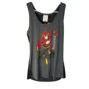 DC Comics The Flash Graphic Women's Mesh Tank Top Medium Shirt Top Cartoon