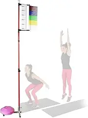 Jump Measurement Tester, Vertical Jump Tester with Stable Base Standing High Jump Training Equipment Basketball Volleyball Spike Coach Challenger(3.9-11.5 Feet)