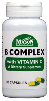 Mason Natural B Complex Plus Vitamin C 100 Tablets (8 Pack)
