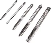 ZONADA 5Pcs in Set Thread Metric Machine Hand Screw Thread Plug Taps Set Size M3 M4 M5 M6 M8 Tapping Threading Tool