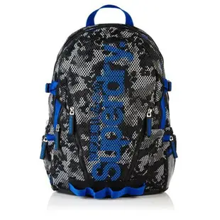 跩狗嚴選 極度乾燥 Superdry Backpack Bag 後背包 筆電包 背包 運動 輕量 網眼 黑藍 黑迷彩 輕便