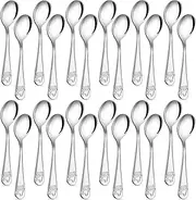 Erinnmy 24 Piece Kids Spoons Toddler Spoons,6.5 inch Stainless Steel Kids Silverware Toddler Utensils,Child and Toddler Safe Flatware Children Spoons,Baby Spoons for Self Feeding,Dishwasher Safe