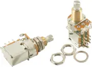 Alpha Potentiometer With Push-Pull DPDT Switch - 500 kohm - Standard Bushing ...