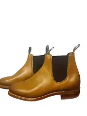 R.M.Williams Adelaide Boot Light Tan Burnished Leather Size 7
