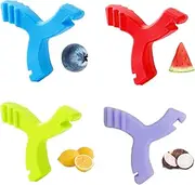 Aligner Chewies,4PCS Y-Shaped Chewies for Invialign Aligner,Hardness 45°Silicone Orthodontic Munchies Chompers Aligner Trays Seaters Chewies(Lemon, Watermelon, Blueberry, Taro)