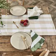 Kova Stripe Check Reversible Table Runner [HABLKOVSNW24TR]