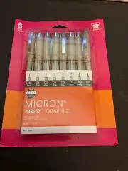 Sakura Pigma Micron Pen Set Black Brush Graphic 30067