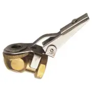Locking Air Brass Tire Chuck Coupler Filler Tool with Clip Lock On Tirechuck