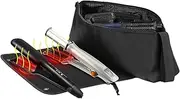 Curling Iron Organizer,Divided Zippered Waterproof Curling Iron Bag - Portable Flat Iron Case with Strap for Hair Dryer, Multifunctional Curling Iron Organizer