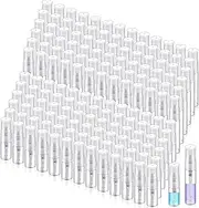 Zhehao 200 Pcs Mini Spray Bottles Clear Glass Perfume Bottles Refillable Fine Mist Perfume Atomizer Portable Empty Sample Containers for Cleaning, Essential Oils, Travel(2 ml, 5 ml)