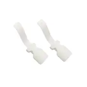 Ozoffer Lazy Shoe Helper Handled Horn Lifting Unisex Easy to Wear Shoe 1 Pair Universal WHITE