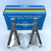 NOS Campagnolo SUPER RECORD Small Road Superleggeri Alloy Toe Clips NEW IN BOX!
