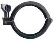 Metal Clamp aproximately 3in on the inside and 4in on the outside as shown