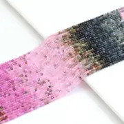 2mm Multicolor Tourmaline Round Faceted Beads, Sku#U1843