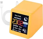 Smart Weather Desktop Decoration - Digital Weather Station - Multi-Function Color Screen Weather Forecast for Temperature, Humidity