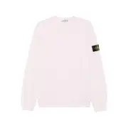 [Stone Island] Stone Island Logo-patch Crew-neck Sweatshirt M PINK