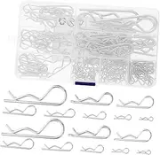 Heavy Duty Hitch Clip 125pcs R-Type Spring Retaining Wire for Equipment Maintenance