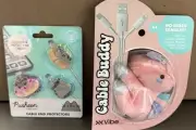 Pusheen The Cat Cable End Protectors And Plush Unicorn Cable Buddy Set
