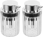 TOVINANNA 2pcs Refillable Foam Pump Bottle Hand Soap Dispenser Dish Soap Pump for Kitchen Bathroom Travel