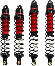 MANGRY 4pcs Front and Rear Shock Absorber Damper for 1/10 Arrma Senton Granite Typhon Big Rock RC Car Upgrade Parts (Color : Red 1set)