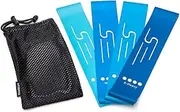 Resistance Loop Exercise Workout Bands - for Athlete Training, Glutes, Legs and Butt, Pilates & Yoga Bands - Set of 4 + Carry Bag - by UpToSpeed