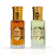 Nouf & Dark Amber Perfume Oils 12ML (0.40 OZ) With Black Gift Box By Intense Oud