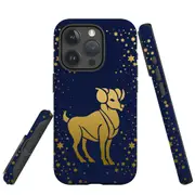 For iPhone 15 Pro Case, Shielding Cover, Aries Drawing
