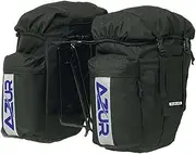 Azur Commuter Rear Pannier Bag (Pair) Black