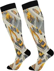 [Caihoyu] Fashion Cute Socks For Men And Women Knee High Compression Socks Support for Sport Running Hiking Fitness Casual at Home
