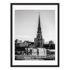 18x24 Black Picture Frame, Display Pictures 16x20 with Mat or 18x24 Without M...