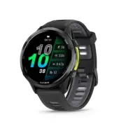 Garmin Forerunner 970 GPS Smartwatch, Carbon Gray DLC Titanium and Black Band