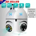 360° 1080P Wireless WiFi IP Camera Light Bulb Security Home Cam Waterproof -AU