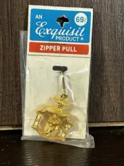 VTG Zipper Pull Extension Exquisit Product Japanese Pagoda Geisha Charm