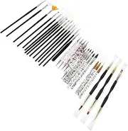 DRESSOOS Professional Nail Art Brush Set 31 Pieces Nail Pens Dotting Tools for Diy Manicure Decor