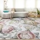 Extra Large Lounges Rug Pastel Pink Rose Floral Beautiful Modern Carpet 240x340