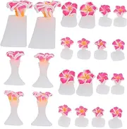 WOONEKY Nail Art Tool Set Toe Separators 3 Pack Silicone Toe Dividers Nail Supplies