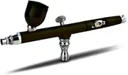 Airbrush Makeup Gun 0.3mm Needles Air Spray Pen for Beauty Cosmetic Skin Care Tattoos Manicure Body Painting - Black