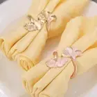 Ginkgo Leaf Holiday Table Setting Serviette Buckle Napkin Ring Napkin Holder