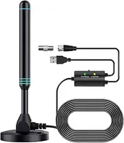 Byttlerom Column High-Definition Digital TV Antenna Indoor and Outdoor Universal Amplifier with Switch Adjustable UHF TV Antenna, Easy to Use Fine Workmanship