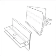 Data-Tag Label Holder for Scan Plates on Display Hooks DTL-95 Pack of 25