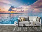 3D Ocean Sunrise Wallpaper Wall Mural Removable Self-adhesive 117