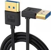 CY Ultrafine Up Angled DisplayPort 1.4 DP to DP Cable 8K 60Hz 100cm for Desktop Laptop Monitor