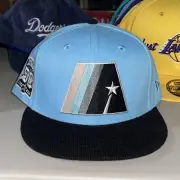 New Era 59FIFTY Houston Astros Lids Blue Black Corduroy Bill Hat 8 50th Patch